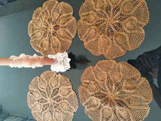 4 Manteles Crochet Artesanal Reposaplatos