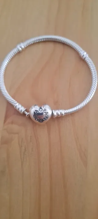Pulsera Pandora Corazón Plata