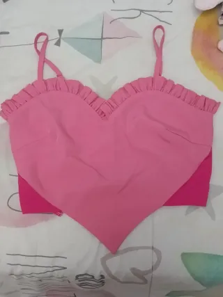 Top Corazón Rosa