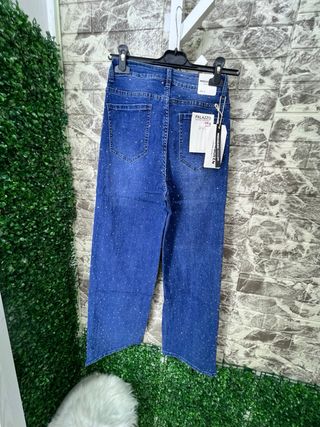 Pantalón vaquero mujer con pedrería