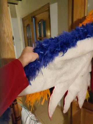 Disfraz de gallo multicolor