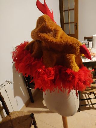 Disfraz de gallo multicolor
