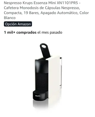 Cafetera Nespresso Krups Essenza Mini