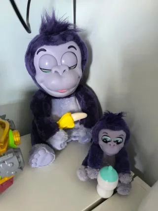 Peluches Gorilas Animagic Tiki y Toko