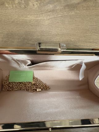 Borsa Clutch Olografica Glitter Argento