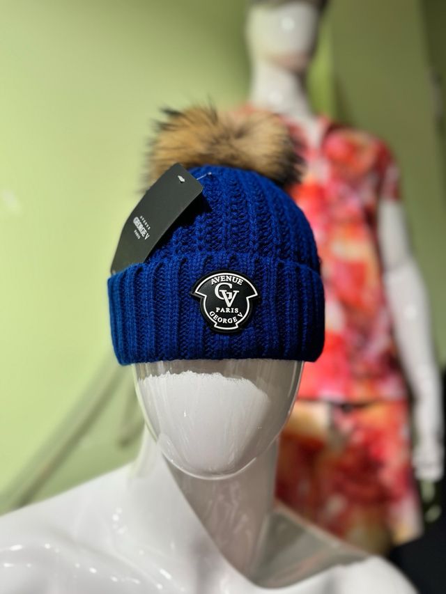 Gorro George V Paris Blanco con pompón