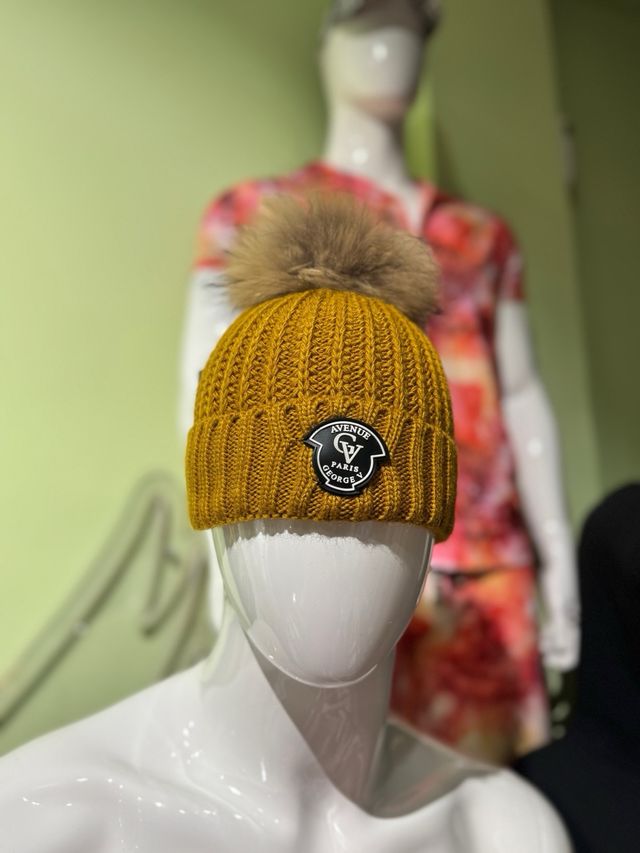 Gorro George V Paris Blanco con pompón