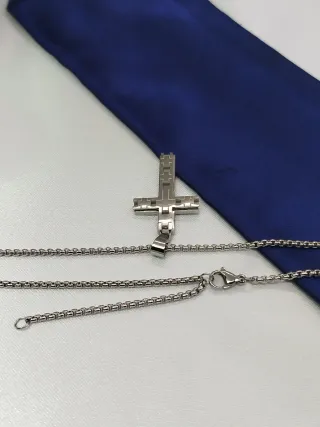 Collar Cruz Acero Inoxidable
