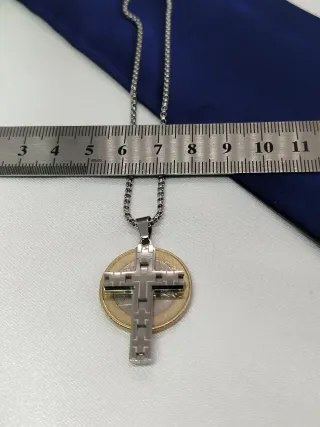 Collar Cruz Acero Inoxidable