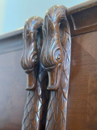 Cama Imperio Caoba Cisnes 160x200