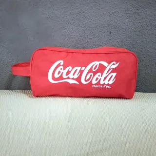 Bolso de mano deportivo Coca Cola lona color rojo