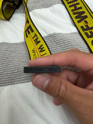 Cinturón Off-White Amarillo y Negro