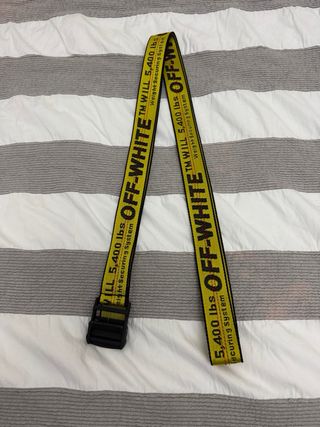 Cinturón Off-White Amarillo y Negro