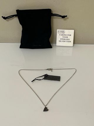Collana AllSaints cuore argento 925