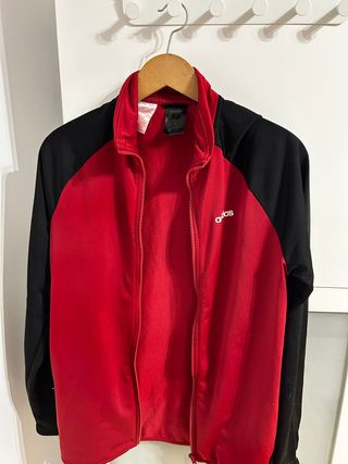 Chaqueta Adidas Roja y Negra Talla S/M