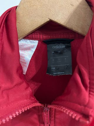 Chaqueta Adidas Roja y Negra Talla S/M