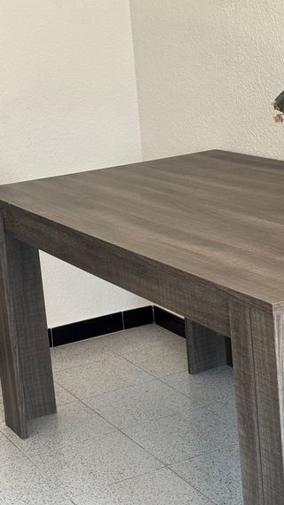 Mesa comedor moderna madera gris