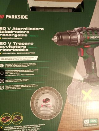 Taladro Atornillador Parkside 20V X20VTEAM