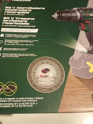 Taladro Atornillador Parkside 20V X20VTEAM