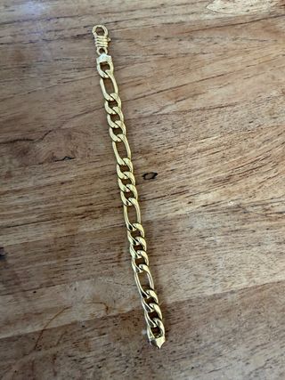 Pulsera Oro 18k Figaro eslabón cartier oro 750ml 