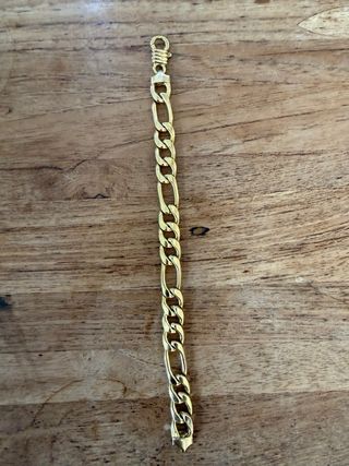 Pulsera Oro 18k Figaro eslabón cartier oro 750ml 