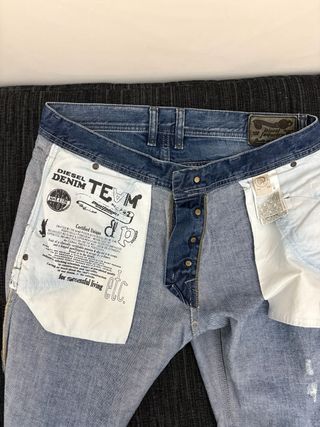 Jeans Diesel Uomo Slim Fit Blu Taglia 33