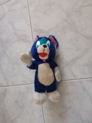 Peluche gato azul