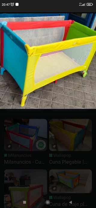 Cuna de viaje bebé plegable