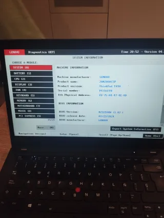 Portátil Lenovo T490