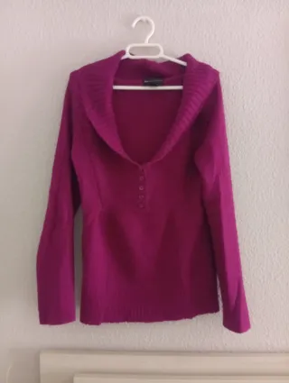 Jersey mujer cuello vuelto talla L