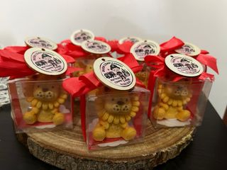 Bomboniere leoncini cera di soia 10 pezzi