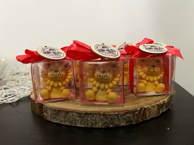 Bomboniere leoncini cera di soia 10 pezzi