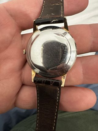 Reloj Eterna Automático Dorado Correa Marrón