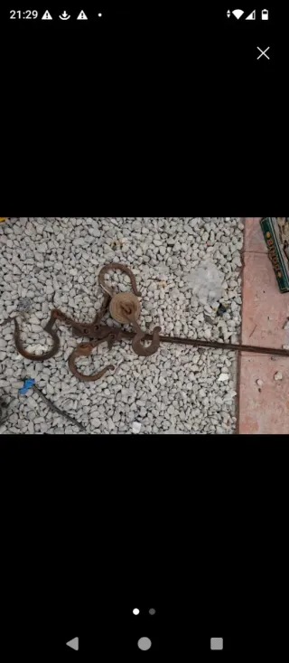 Báscula romana antigua