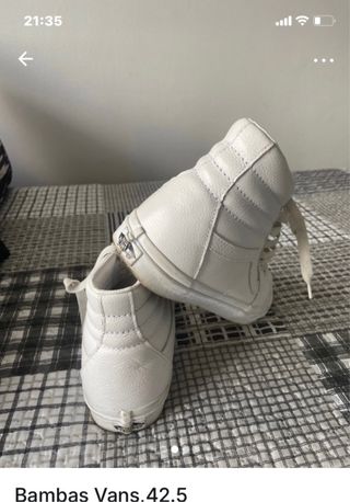Bambas Vans Piel Blancas Talla 42.5