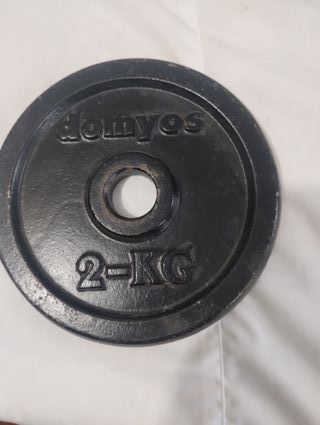 Disco de pesas DOMYOS 2 kg