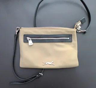 Bolso bandolera Bimba y Lola beige y negro