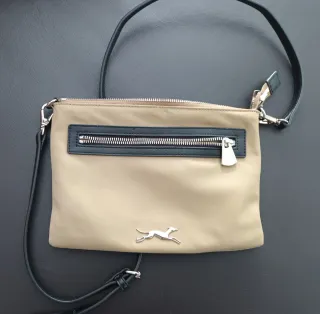 Bolso bandolera Bimba y Lola beige y negro
