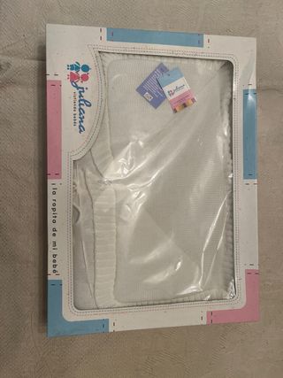 Saco bebé punto blanco sin estrenar
