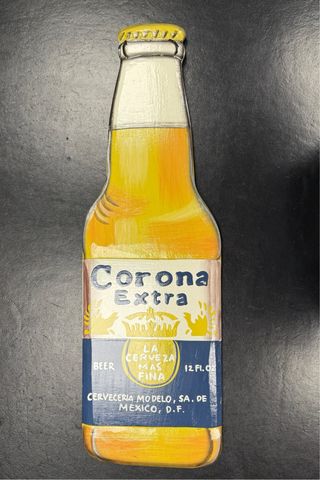 Cartel Corona Extra Madera Artesanal