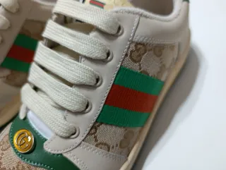 Zapatillas Gucci Beige y Verde