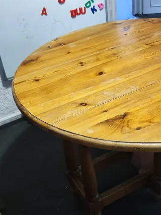 Mesa redonda rustica 