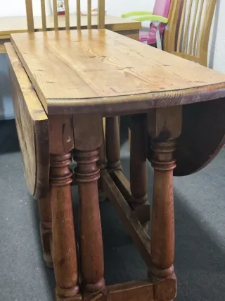 Mesa redonda rustica 