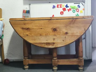Mesa redonda rustica 
