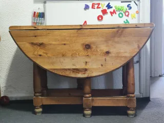Mesa redonda rustica 
