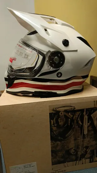 Casco Moto Guzzi modelo del Lario Italia Blanco S