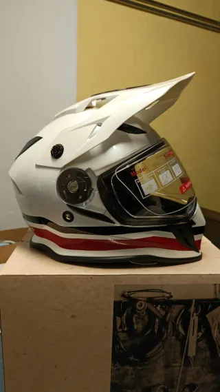 Casco Moto Guzzi modelo del Lario Italia Blanco S