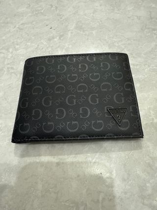 Cartera Guess Negra Logo GG