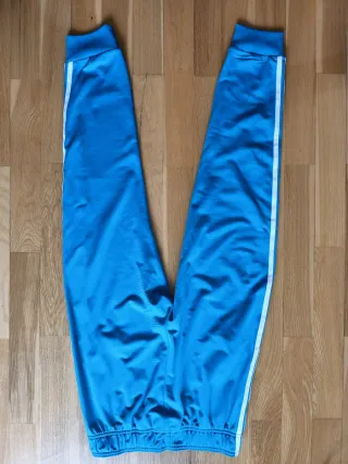 Pantalón Adidas Azul Rayas Blancas