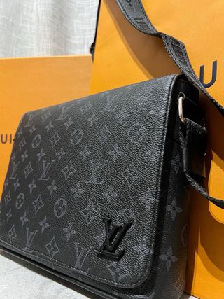 Bandolera Louis Vuitton Negra y Gris